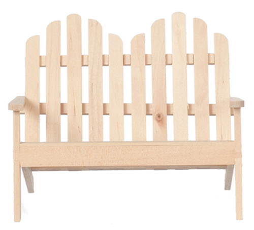 Adirondack Double Chair, Unfinished